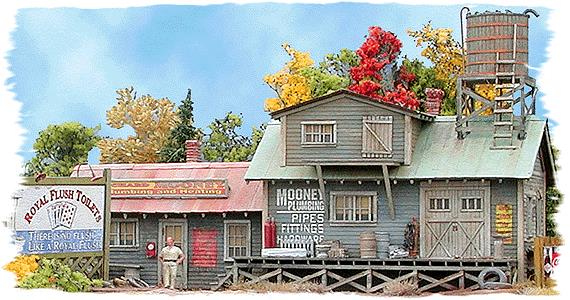 Bar Mills 0822 HO Mooney's Plumbing Emporium Building Kit