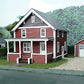 Branchline Trains 623 HO Suburban Catalog House Laser Art Building Kit