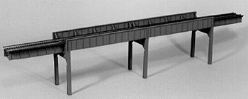 Micro Engineering 75-532 HO 160' Four-Span Deck & Thru Girder Combination Bridge