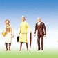 Faller 150501 HO Scale Travellers I Plastic Figures (Set of 8)