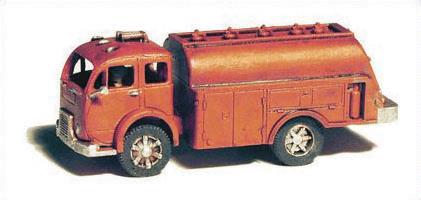 GHQ 56-011 N Scale White 1950's Era Fuel Delivery Tank Truck Pewter Kit