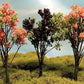 Grand Central Gems T41 HO 4"-5" Jacaranda/Blossom Tree (Set of 6)