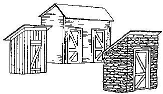 Guts, Gravel & Glory BLD-113 HO Scale Three Little Johns Building Kit