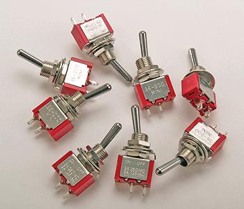 Miniatronics 36-200-08 Pole Single Throw Toggle Switches Mini Single (Pack of 8)