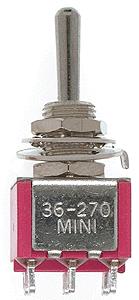 Miniatronics 36-270-05 DPDT 5 Amp 120V MOM Miniature Toggle Switch (Pack of 5)