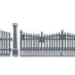 Noch 13100 HO Residential Fence With Gate & Posts 33 x 1-7/32" 84 x 3.1 cm