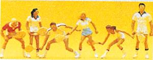 Preiser 10078 HO Tennis Players Figures (Set of 6)