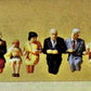 Preiser 10299 HO Seated Travelers Figures for Restaurant Car (Set of 8)