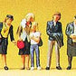 Preiser 10382 HO Passengers & Steward Figures (Set of 7)