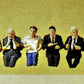 Preiser 10391 HO Scale Seated Passengers For Dinning Car Figures (Set of 8)