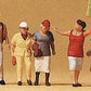 Preiser 10455 HO Guide & Tourists Figures (Set of 7)