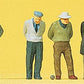 Preiser 10508 HO Lawn Bowling Players Figures (Set of 6)