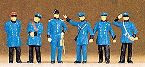 Preiser 12134 HO 1900s Royal Bavarian Railroad Personnel Figures (Set of 6)