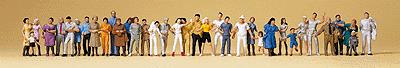 Preiser 14412 HO Standing and Walking Passers-by Figures (Set of 36)