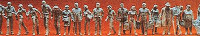 Preiser 16337 HO Unpainted Passengers & Passers-By Figures (Set of 120)