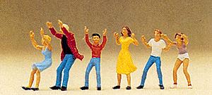 Preiser 24660 HO People Riding Swing Figures (Set of 6)