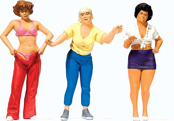 Preiser 44902 G Women at the Camp Site Figures (Set of 3)