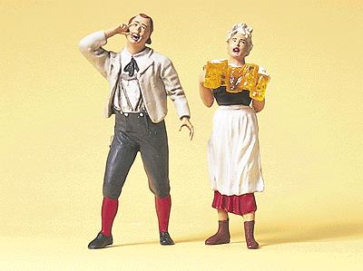 Preiser 45108 G Waitress & Guest Figures (Set of 2)
