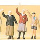 Preiser 72413 1:72 Civilians Waving at the Roadside Figures (Set of 5)