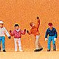 Preiser 79044 N Standing Children Figures (Set of 7)