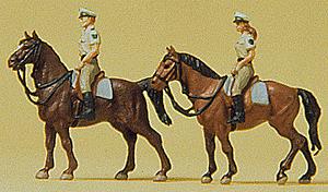 Preiser 79138 N German Police on Horseback Figures (Set of 2)