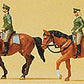 Preiser 79139 N German Police on Horseback Figures (Set of 2)