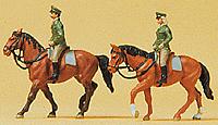 Preiser 79139 N German Police on Horseback Figures (Set of 2)