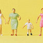 Preiser 79182 N Family Krause Taking a Walk Figures (Set of 6)
