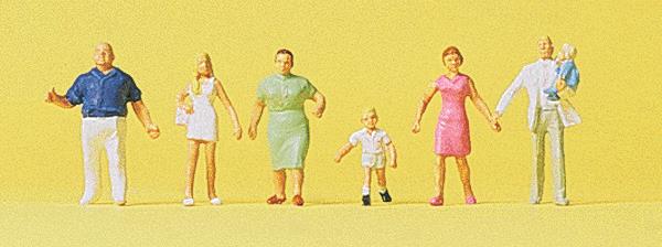 Preiser 79182 N Family Krause Taking a Walk Figures (Set of 6)