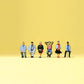 Preiser 79213 N Seated Travelers Figures (Set of 6)
