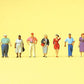 Preiser 79218 N Standing Passers-By Figures (Set of 7)