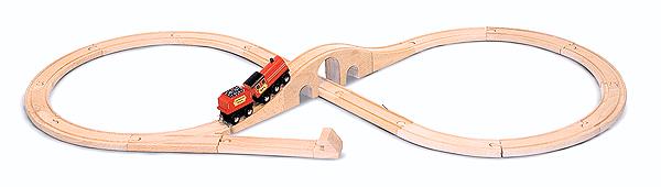 Melissa & Doug 703 Figure-8 Wooden Train Set