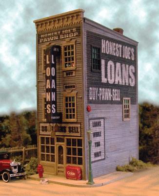 Bar Mills 0442 HO Honest Joe's Pawn & Loan Laser Cut Wood Kit