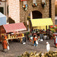 Faller Gmbh 180614 HO Farmers Market Sales Tents Kit 1 Each Cheese & Flower