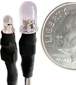 Evan Designs UM1 Cool White Mega Chip LED High Brightness SMD Style w/Wire Leads