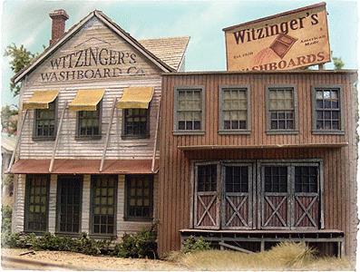 Bar Mills 0172 HO Witzinger's Washboard Co (False Front Structure Kit)