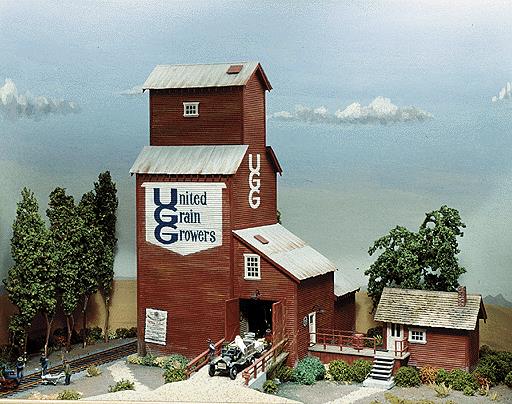 Campbell Scale Models 384 HO Scale Grain Elevator Building Kit