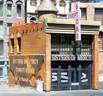 Downtown Deco 1052 HO Sisters of Mercy Thrift Store