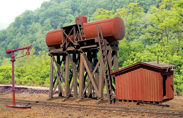 BTS 27494 HO Scale McCabe Oil Tank w /Pump House Laser-Cut Model Building Kit