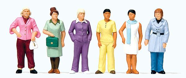 Preiser 68215 1:50 Standing Women Figures (Set of 6)
