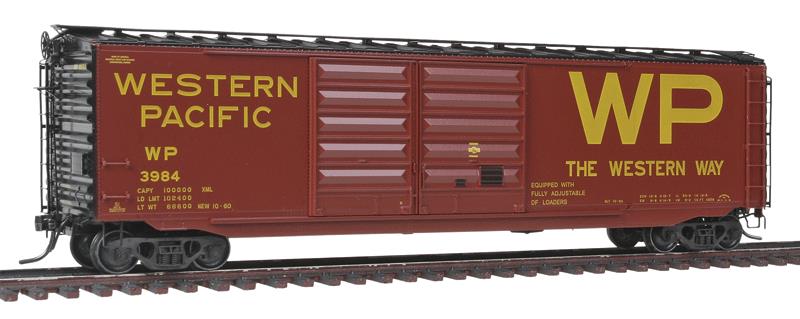 Kadee 6737 HO Western Pacific PS-1 50' Double-Door Boxcar with 15' Door #3984