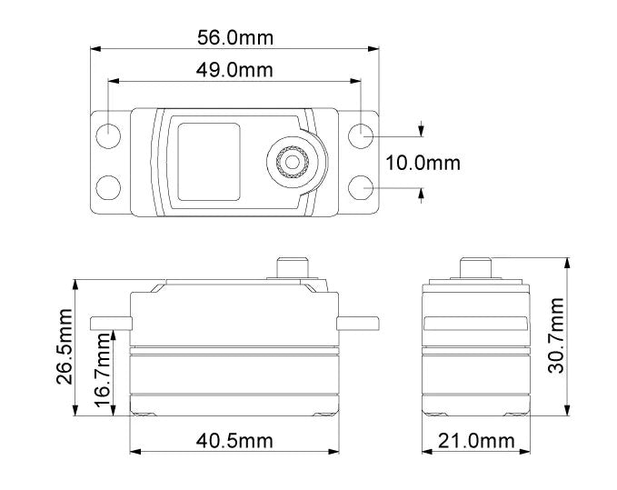 Kyosho 37061 Le Mans 240S Low Profile Servo (KS4241-08M)