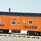 USA Trains R12074 G Long Island Railroad Bay Window Caboose (Metal Wheels)