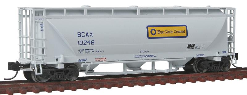 Trainworx Inc. 23068-06 N Scale Blue Circle NACC PD3000 Covered Hopper #10246