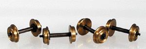 Northwest Short Line 37450-4 HOn30 Shouldered Axle Nickel-Silver Wheelset GL