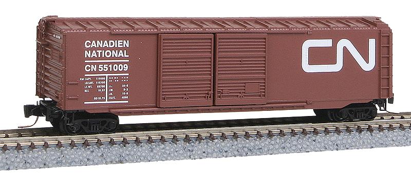 Micro-Trains 50600282 Z Canadian National 50' Double-Door Boxcar #551050