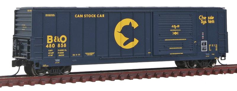 Fox Valley Models 81907 N Chessie System/B&O RTR 50' Canstock Boxcar #480858