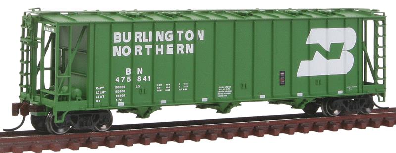 BLMA Models 16002 N Scale Burlington Northern 3-Bay Covered Hopper #475841 LN/Box