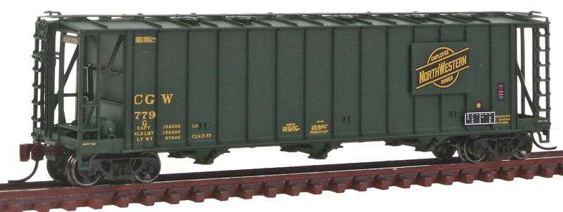 BLMA Models 16008 N Scale Chicago Great Western 3-Bay Covered Hopper #779 LN/Box