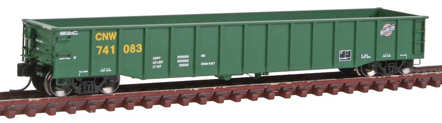 Trainworx Inc. 25205-10 N Scale CNW 52' Gondola #741083